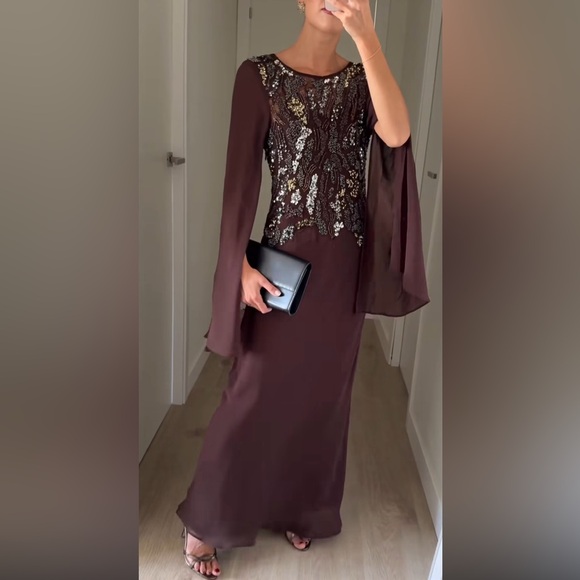 ZARA BEADS AND SEQUINS EMBROIDERED DRESS